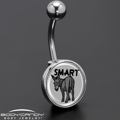 Donkey Smart Ass Belly Ring by Onyx O