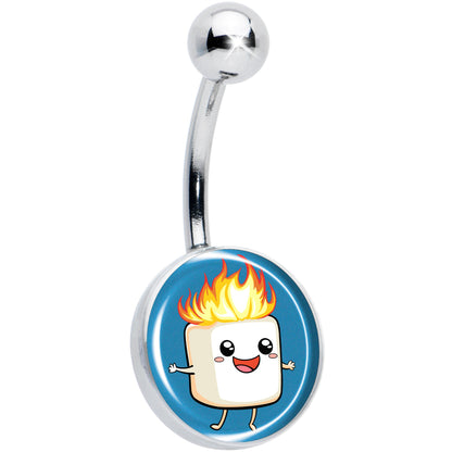 Burning Marshmallow Belly Ring by Onyx O
