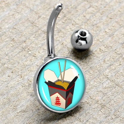 Chinese Take Out Belly Ring by Onyx O