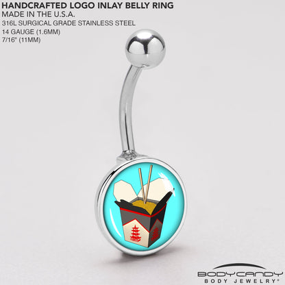 Chinese Take Out Belly Ring by Onyx O