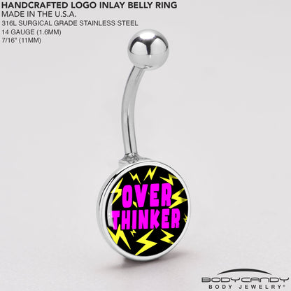 Over Thinker Impact Belly Ring by Onyx O