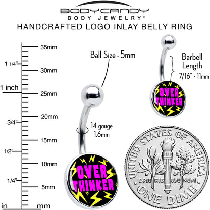 Over Thinker Impact Belly Ring by Onyx O