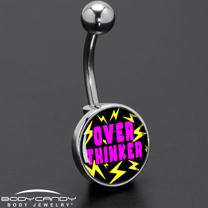 Over Thinker Impact Belly Ring by Onyx O