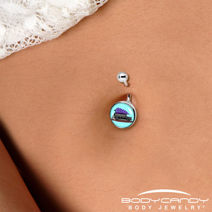Holiday Christmas Hearse Belly Ring by Onyx O
