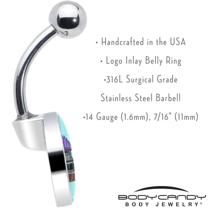 Holiday Christmas Hearse Belly Ring by Onyx O