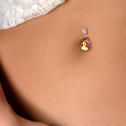 Yellow Ducky Belly Ring by Onyx O
