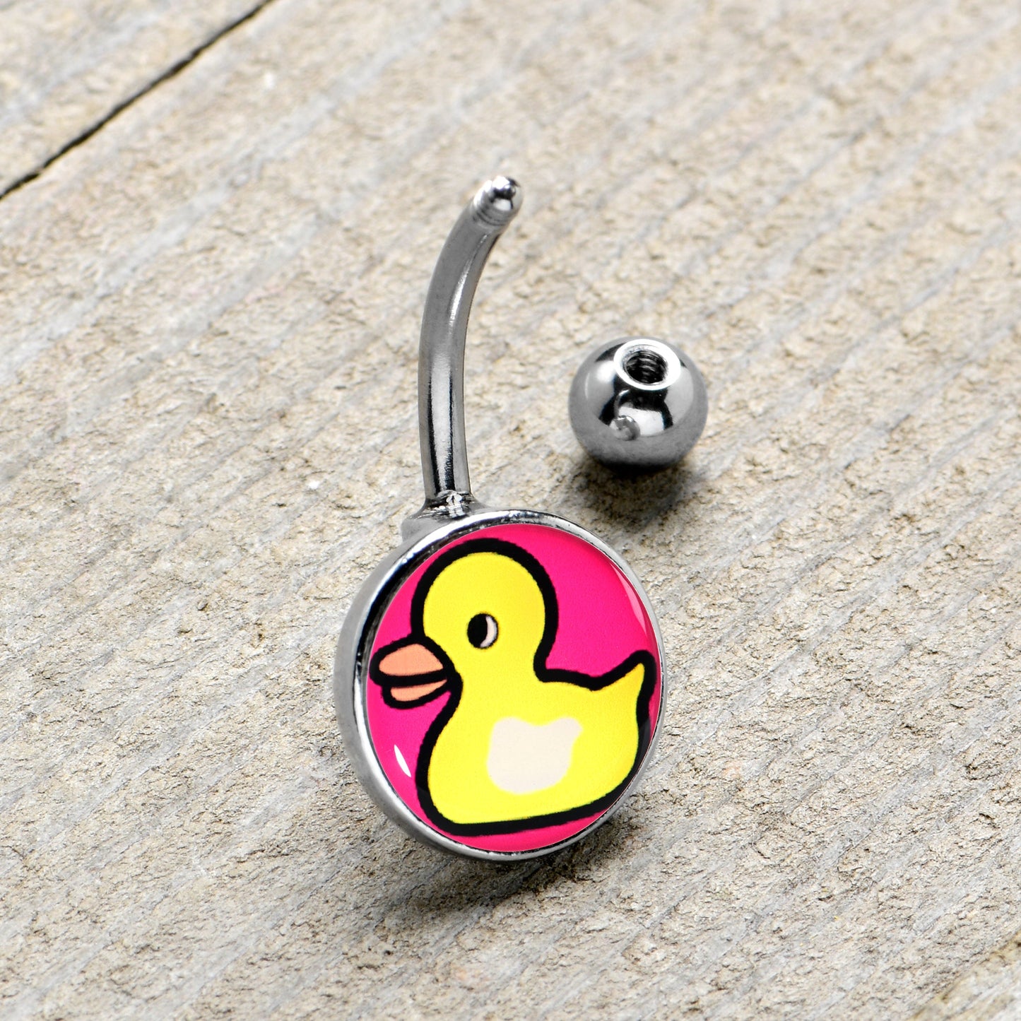 Yellow Ducky Belly Ring by Onyx O