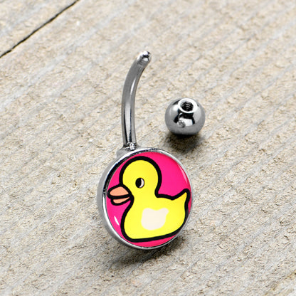 Yellow Ducky Belly Ring by Onyx O
