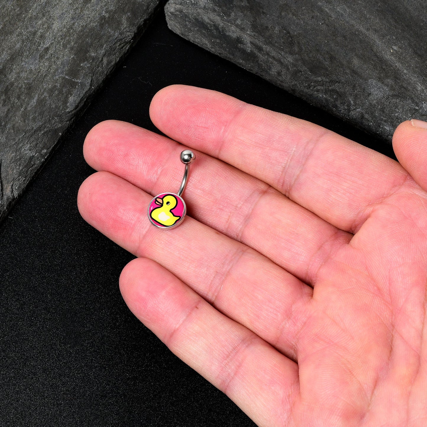 Yellow Ducky Belly Ring by Onyx O