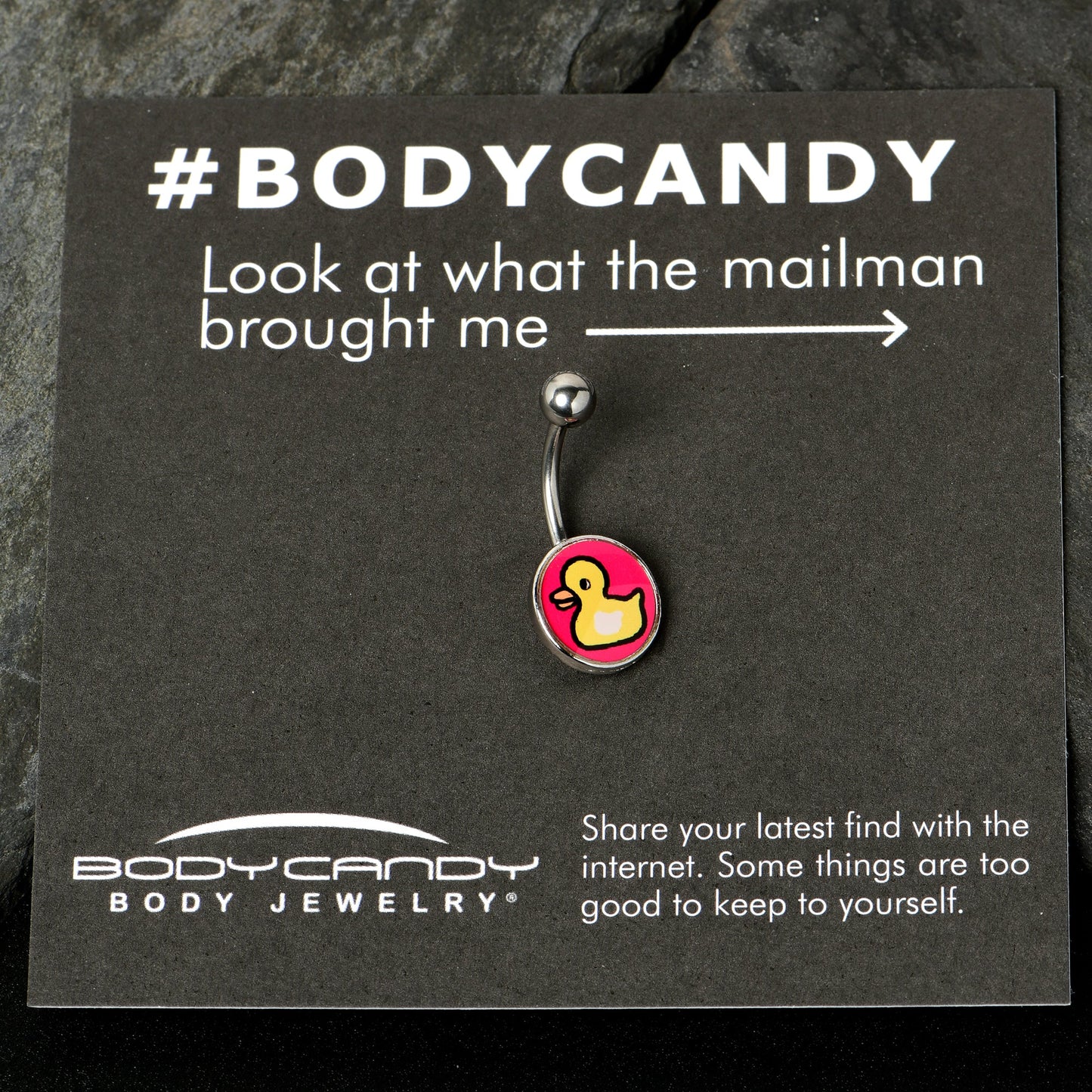 Yellow Ducky Belly Ring by Onyx O