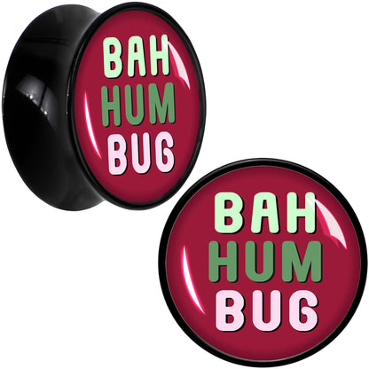 Bah Humbug Holiday Grouch Acrylic Saddle Plug Set by Onyx O