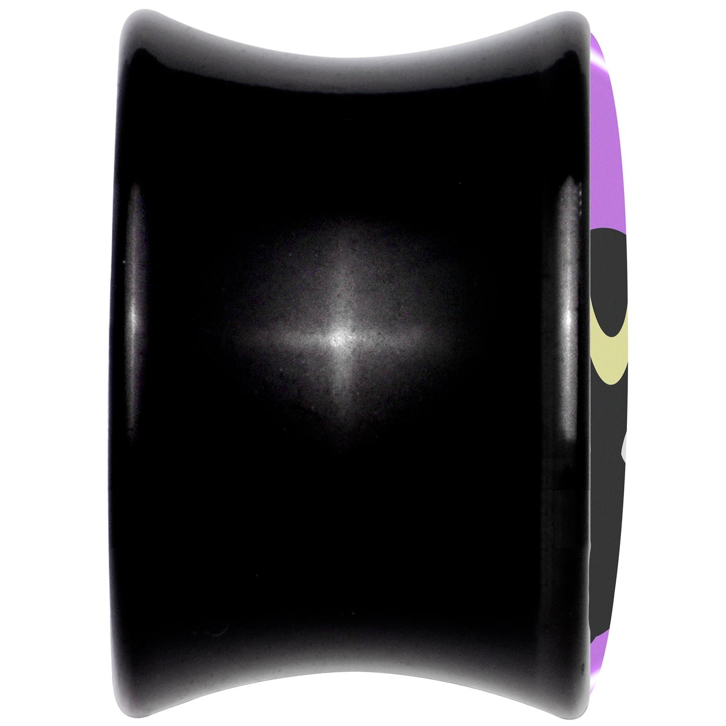 Black Mystic Kitty Cat Black Acrylic Saddle Plug Set by Onyx O