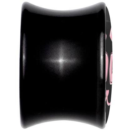 0G RAWR Kitty Cat Black Acrylic Saddle Plug Set by Onyx O