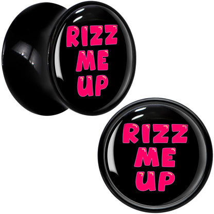 RIZZ ME UP Black Acrylic Saddle Plug Set by Onyx O