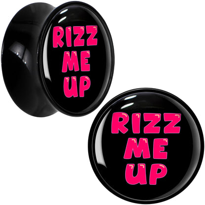 RIZZ ME UP Black Acrylic Saddle Plug Set by Onyx O