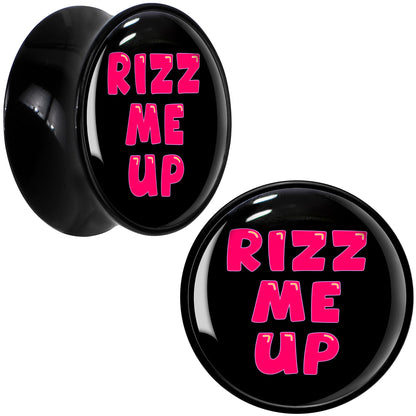 RIZZ ME UP Black Acrylic Saddle Plug Set by Onyx O