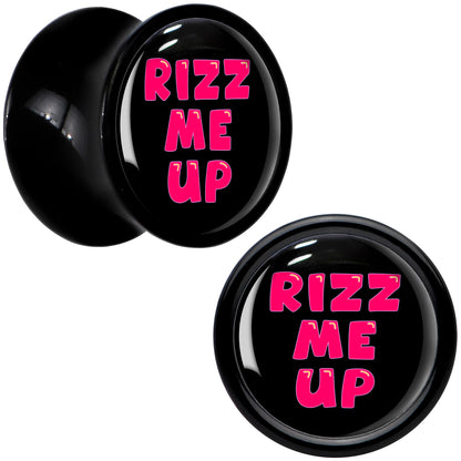 RIZZ ME UP Black Acrylic Saddle Plug Set by Onyx O