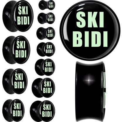 0G SKIBIDI Black Acrylic Saddle Plug Set by Onyx O