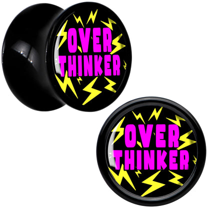 Over Thinker Impact Black Acrylic Saddle Plug Set by Onyx O