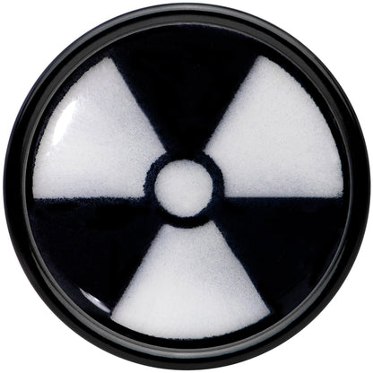 Black Acrylic Radioactive Glow in the Dark Double Flare Plug Set by Onyx O