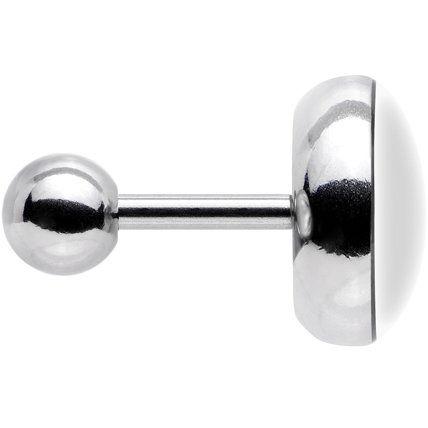 16G Black and White Yin Yang Tragus Cartilage Earring