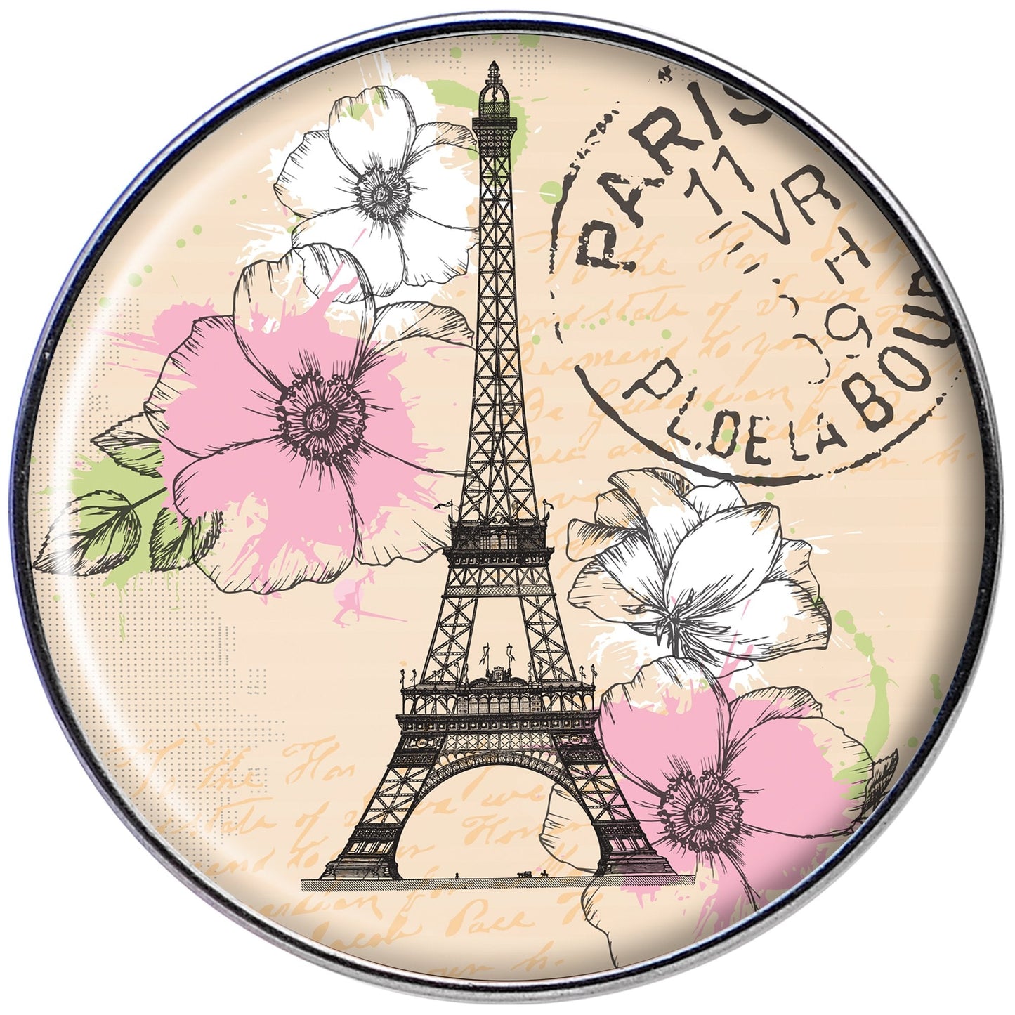 16G 1/4 With Love from Paris Tragus Cartilage Earring