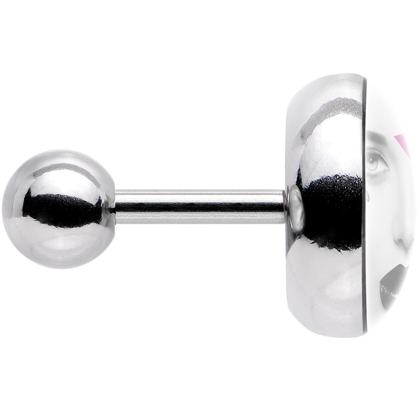 16G 1/4 Pretty Pink Model Super Star Tragus Cartilage Earring