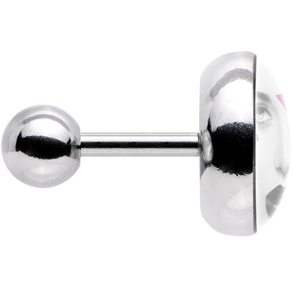 16G 1/4 Pretty Pink Model Super Star Tragus Cartilage Earring