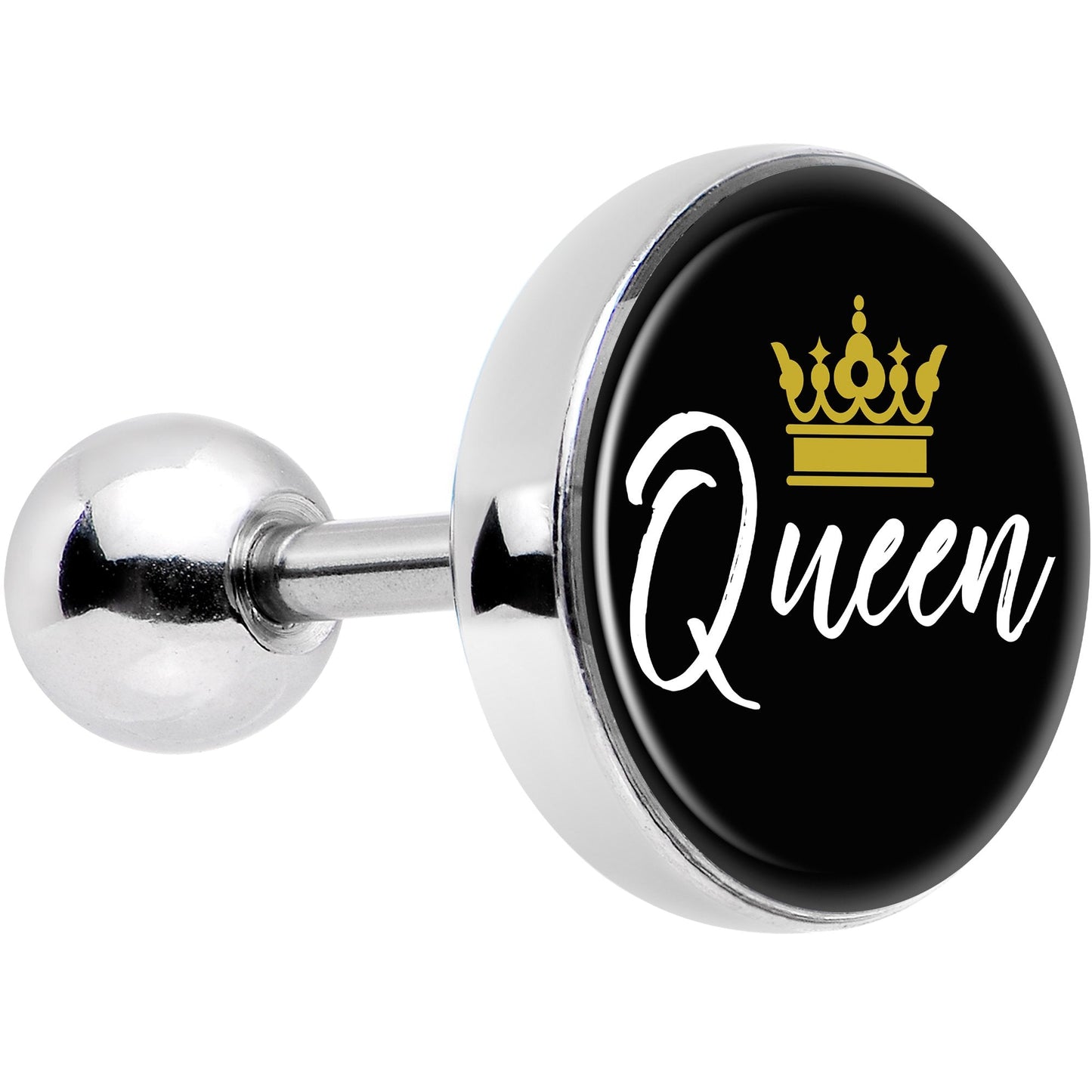 16G 1/4 Queen Crown Tragus Cartilage Earring