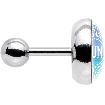 16G 1/4 Cool Ocean Sun Tragus Cartilage Earring