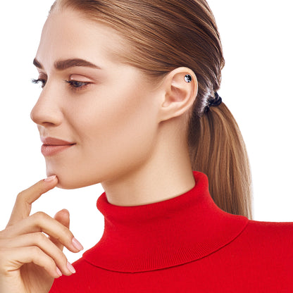 16G 1/4 Cute Kitty Cat Yin Yang Cartilage Tragus Earring by Onyx O