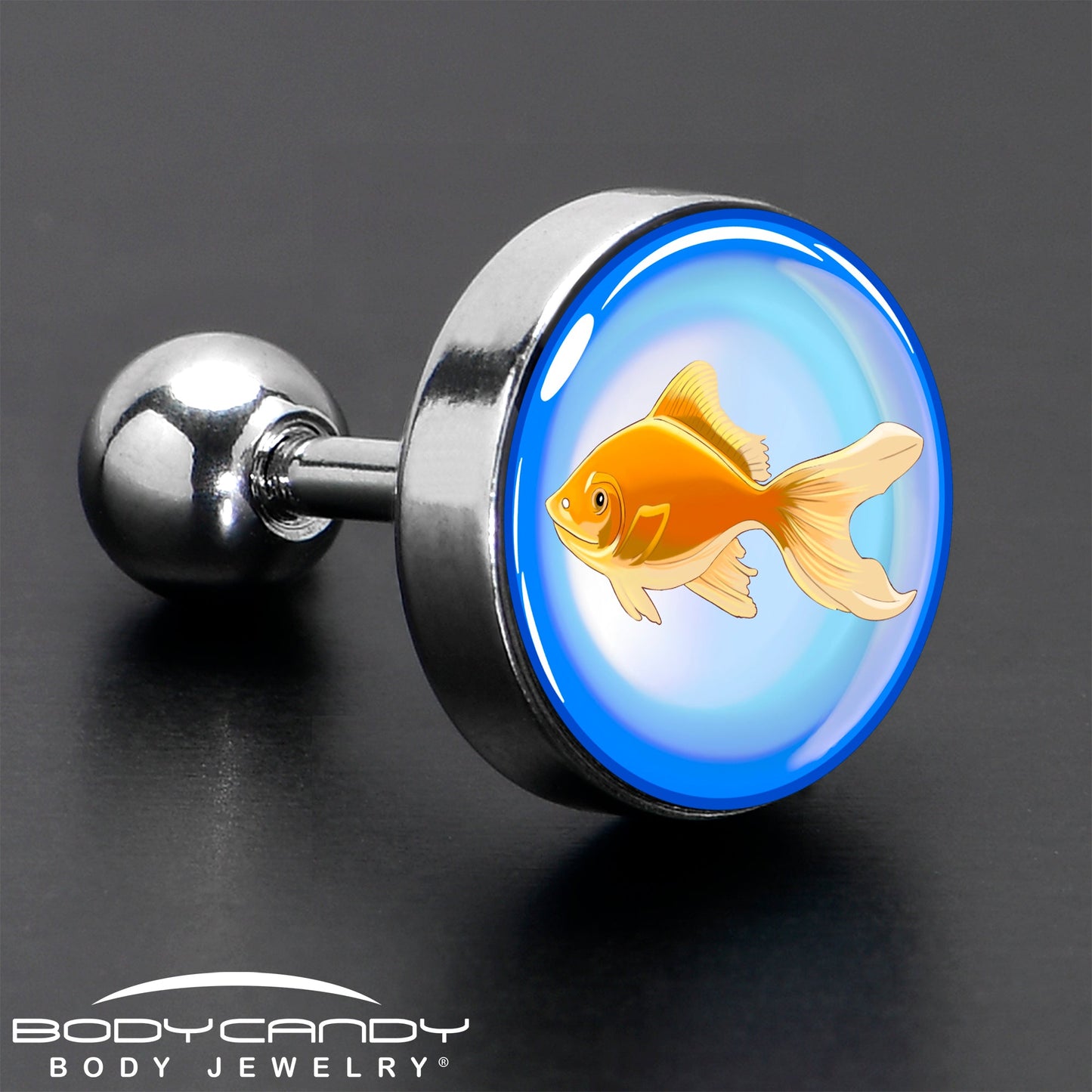 16G 1/4 Gold Fish Cartilage Tragus Earring by Onyx O