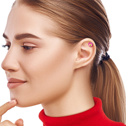 16G 1/4 Heart Lock Cartilage Tragus Earring by Onyx O