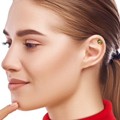 16G 1/4 Magnified Yellow Duck Cartilage Tragus Earring by Onyx O