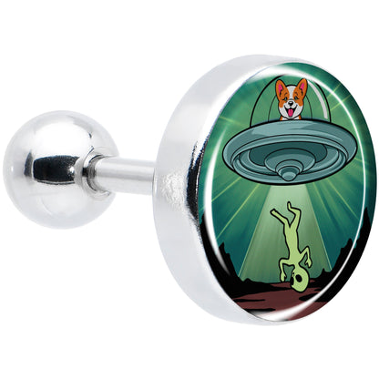 16G 1/4 Reverse Alien UFO Abduction Tragus Cartilage Earring by Onyx O