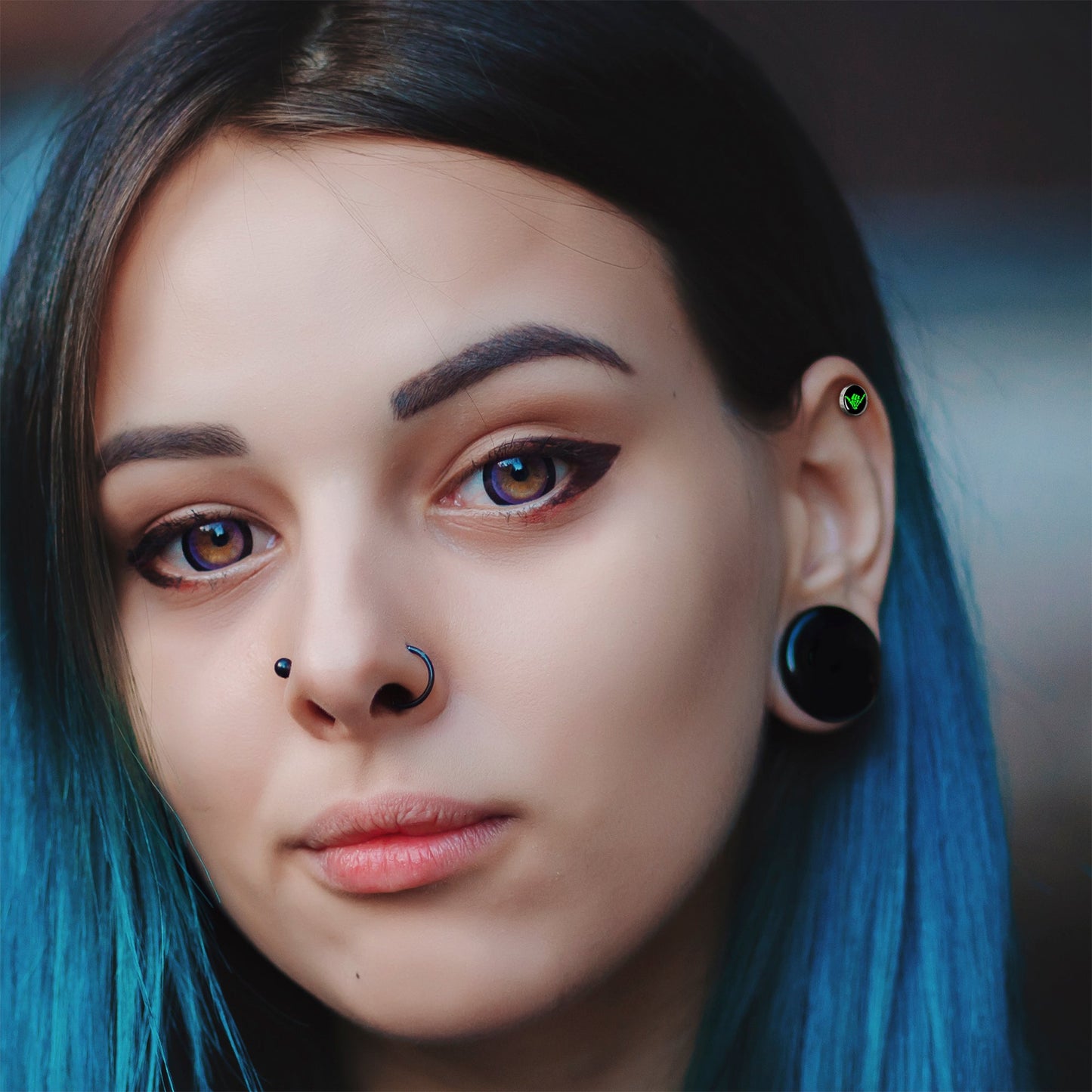 16G 1/4 Shaka Hand Cartilage Tragus Earring by Onyx O