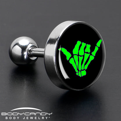 16G 1/4 Shaka Hand Cartilage Tragus Earring by Onyx O