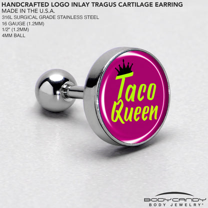 Taco Queen Tragus Cartilage Earring by Onyx O