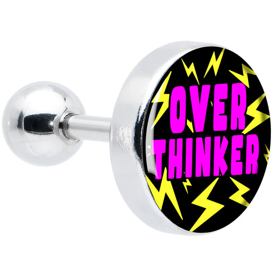 16G 1/4 Over Thinker Impact Tragus Cartilage Earring by Onyx O