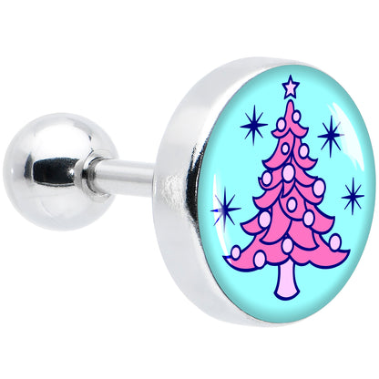 16G 1/4 Pastel Christmas Tree Tragus Cartilage Earring by Onyx O