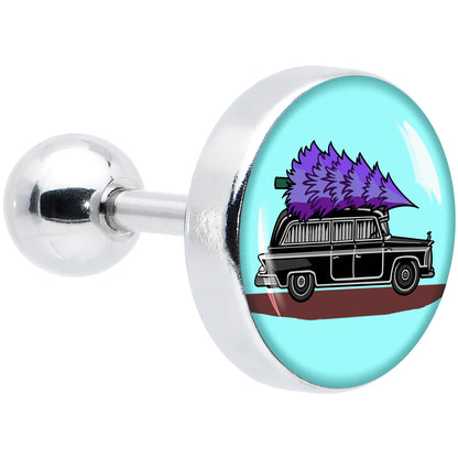 16G 1/4 Holiday Christmas Hearse Tragus Cartilage Earring by Onyx O