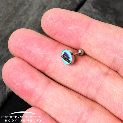 16G 1/4 Holiday Christmas Hearse Tragus Cartilage Earring by Onyx O