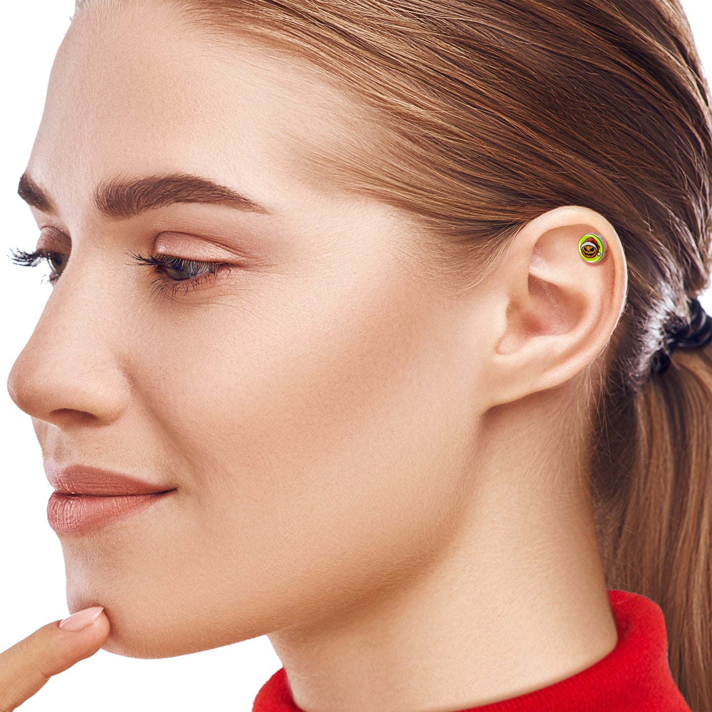 Christmas Holiday Santa Hat Pumpkin Tragus Cartilage Earring by Onyx O