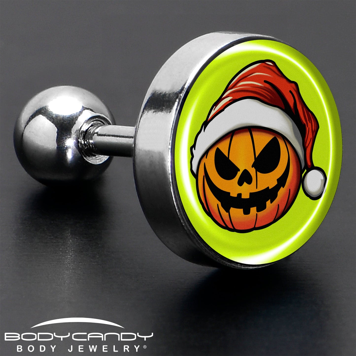 Christmas Holiday Santa Hat Pumpkin Tragus Cartilage Earring by Onyx O