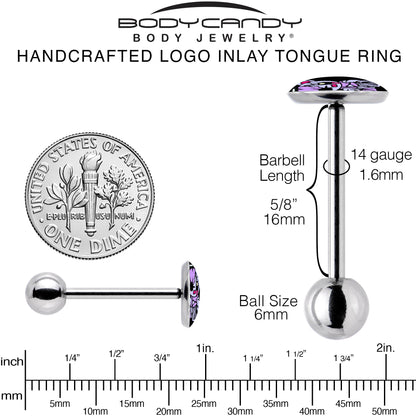 Attitude Teddy Bear Barbell Tongue Ring by Onyx O