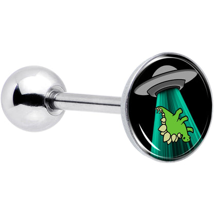 Alien UFO Dinosaur Abduction Barbell Tongue Ring by Onyx O