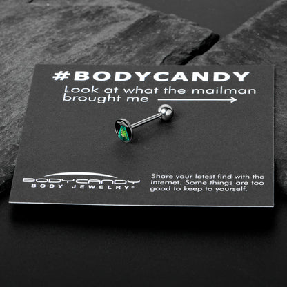 Alien UFO Dinosaur Abduction Barbell Tongue Ring by Onyx O