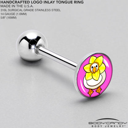 Daffodil Duck Barbell Tongue Ring by Onyx O