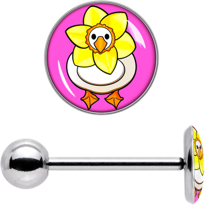 Daffodil Duck Barbell Tongue Ring by Onyx O