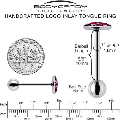 Blossom Creation Floral Love of Roses Barbell Tongue Ring by Onyx O